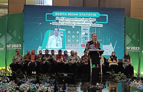 BPS Sumsel Merilis Hasil Sensus Pertanian 2023 Mengalami Penurunan