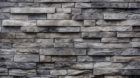 Seamless Texture Of A Stack Bond Grey Brick Wall Background Brick Wall