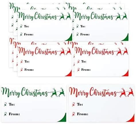 Amazon JijAcraft 240PCS Christmas Tags Christmas Sticker Labels