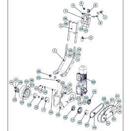 Drive Assembly For Husqvarna Blastrac Dt Concrete Shot Blaster L