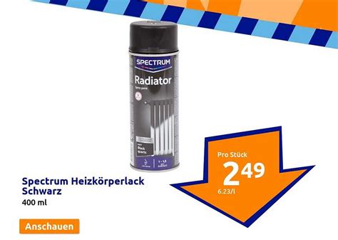 Spectrum Heizk Rperlack Schwarz Angebot Bei Action Prospekte De