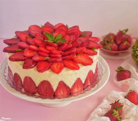 Fraisier La Cr Me Diplomate Recette Avec Des Fraises Recette