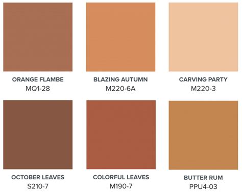 Behr’s Fall Feels Palette – A Warm Fall Color Palette | Colorfully BEHR