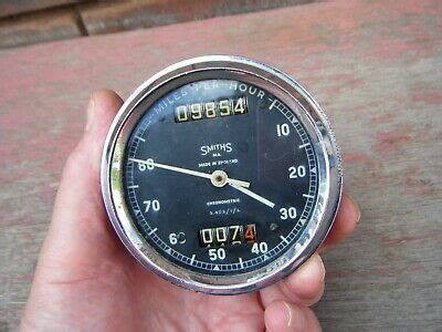 Smiths Chronometric Speedometer Mph Ajs Bsa Norton Vintage Motorcycle