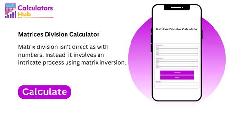 Matrices Division Calculator Online