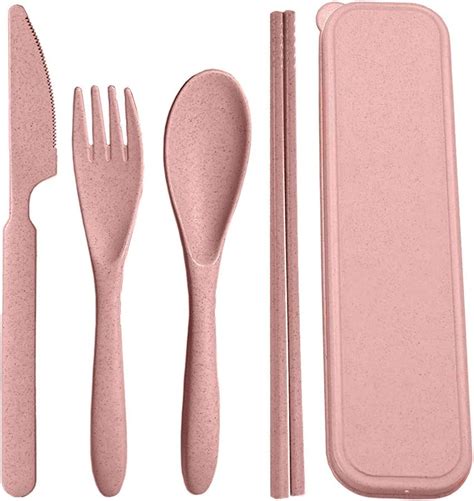 Amazon Sunnyhill Pcs Healthy Eco Friendly Wheat Straw Cutlery Set