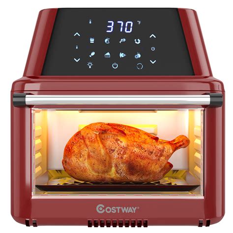 Costway 19 Qt Multi Functional Air Fryer Oven Dehydrator Rotisserie W