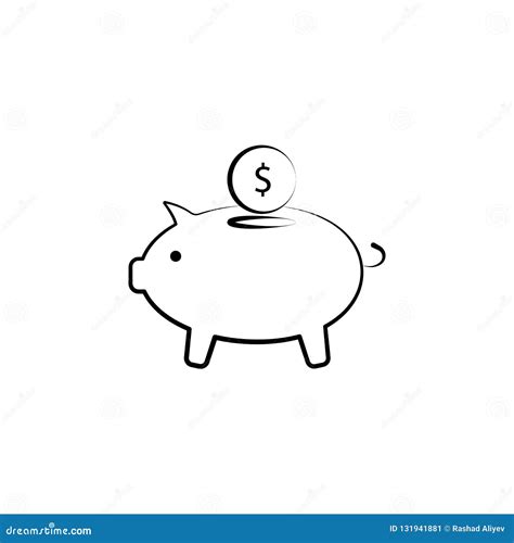 Pink Money Hand Drawn Icon Outline Symbol Design From Business Set