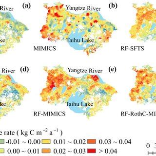 Spatial Distributions Of The Rate Of Change In Soil Organic Carbon