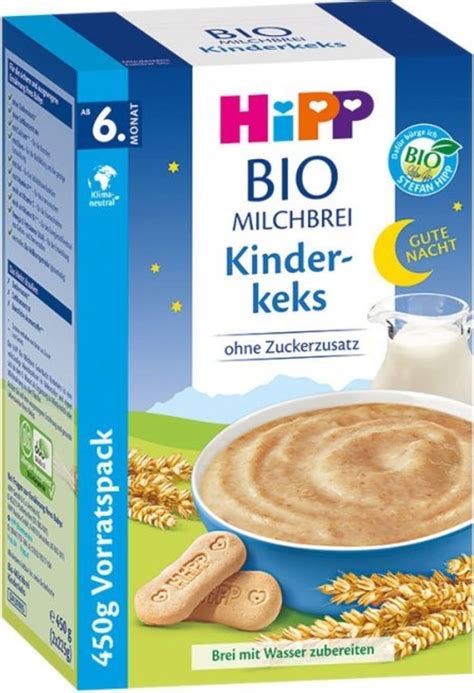 Hipp Bio Milchbrei Gute Nacht Kinderkeks Vorratspackung G Piccantino