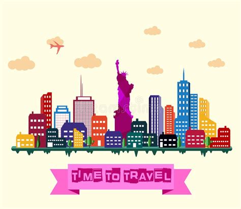 New York city skyline stock vector. Illustration of landscape - 99494611