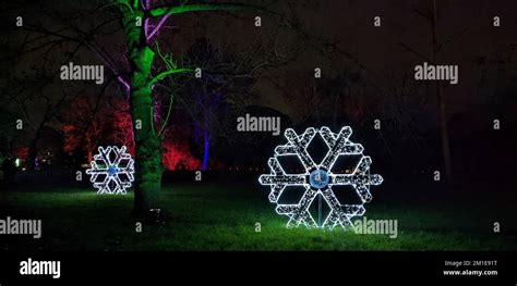 Christmas lights at Kew Gardens Stock Photo - Alamy