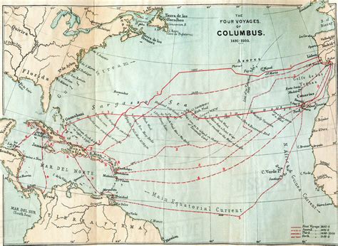 The Four Voyages Of Christopher Columbus 1492 To 1503 From The Book