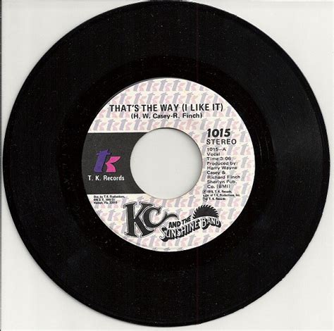 K.C. & The Sunshine Band – That's The Way (I Like It) (1975, Vinyl ...