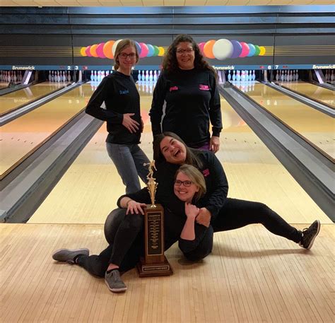 We won our bowling league for the second year in a row 🎉🎉(also fun fact ...