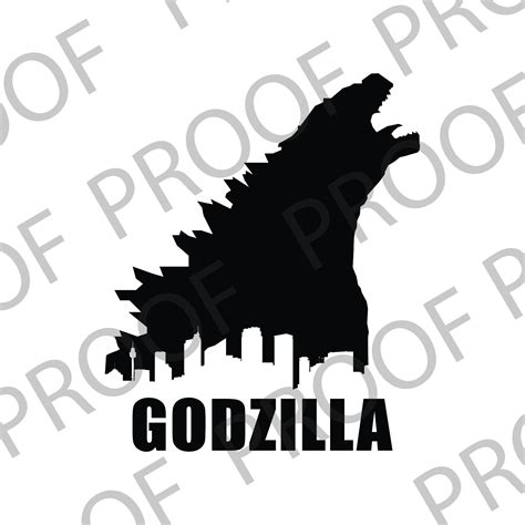 Godzilla Svg Digital Svg Etsy