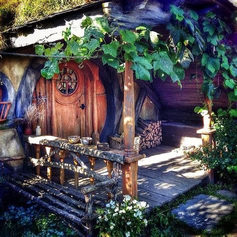 All Hobbit Holes Should Have Porches Hobbit House The Hobbit