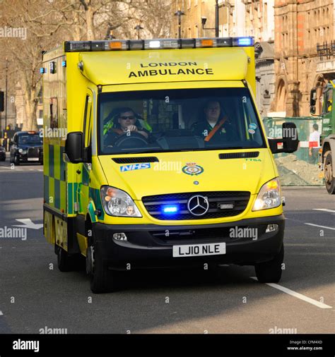 Nhs London Uk Ambulance Emergency Sos Call National Health Service