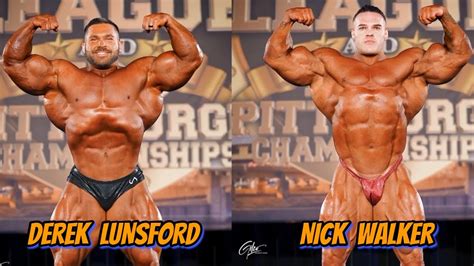 Derek Lunsford VS Nick Walker Off Season Physique Comparison At