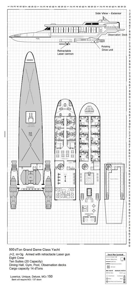 500 DTon Luxury Yacht J 2 M 3g In 2024 Traveller Rpg Starship