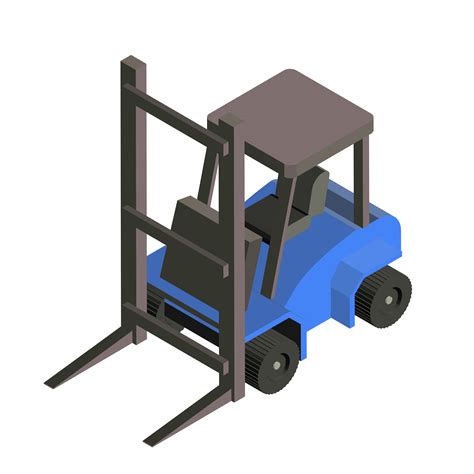 Carretilla Elevadora De Almac N Aislada Sobre Fondo Descargar