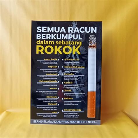 Jual Poster Dilarang Merokok Poster Semua Racun Berkumpul Pada