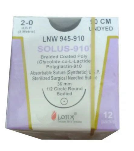 Poly P Dioxanone Violet Lotus Solus Lnw Absorbable Suture