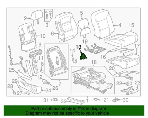 Gm Shale Passenger Seat Inner Recliner Finish Cover