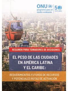 El Peso De Las Ciudades En Am Rica Latina Y El Caribe El Peso De Las