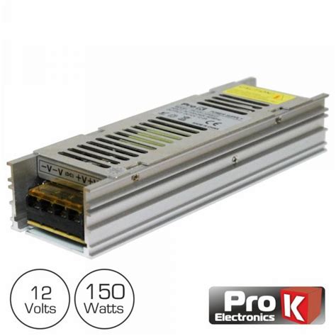 ProK Electronics Fonte de Alimentação Industrial Slim 12VDC 150W 12A