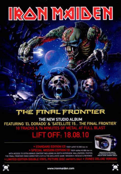 Iron Maiden The Final Frontier Records Lps Vinyl And Cds Musicstack