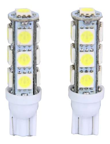 Pingo Lampada T10 Led 6000k 13 Pontas Superbranca Par 24v MercadoLivre