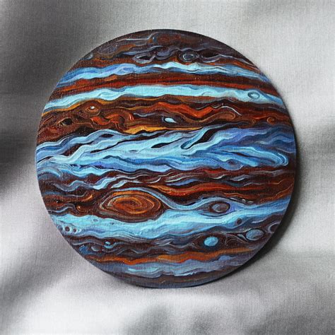 Jupiter Planet Original Art Jupiter Oil Painting Space Solar - Etsy