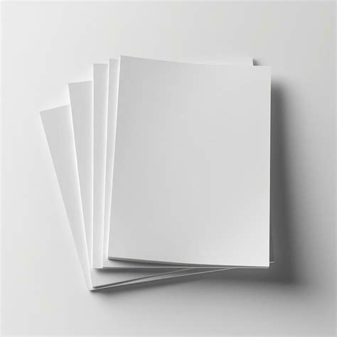 Blank white paper isolated on white background. Generative AI 28822600 ...