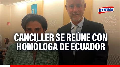 Canciller Gonzáles Olaechea se reúne con homóloga de Ecuador YouTube