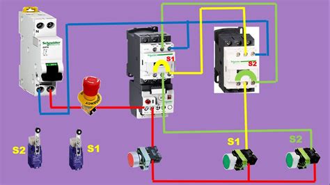 Commande Moteur Triphase 2 Sens De Marche Avec Fin De Course YouTube