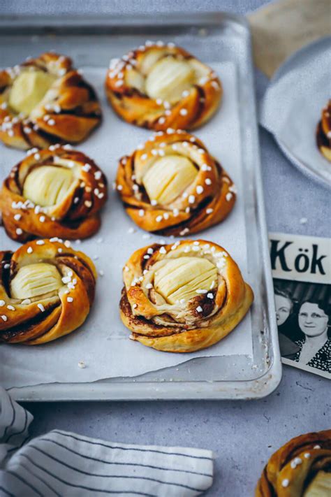 Apfel Kanelbullar Rezept Schwedische Zimtschnecken