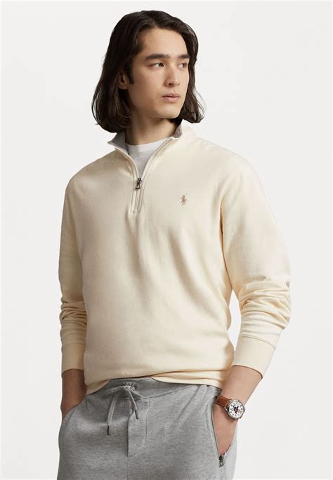 Polo Ralph Lauren Luxury Jersey Quarter Zip Pullover T Shirt à