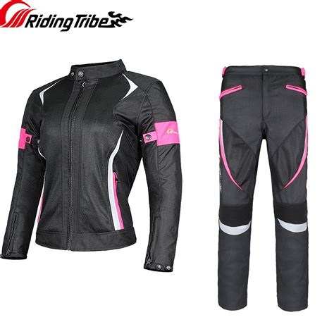 Riding Tribe Waterproof Women Motorcycle Jacket Pants Lady Set