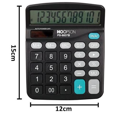 Calculadora De Mesa 12 Digitos Ps 8837b Hoopson Leroy Merlin