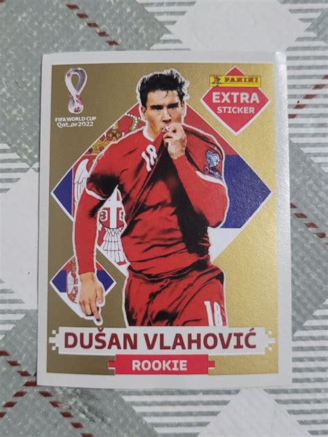 Extra Sticker Dusan Vlahovic Gold Item P Esporte E Outdoor Panini