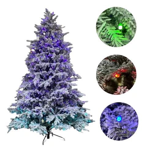 Árvore De Natal Luxo Cheia 210cm Pinheiro Grande 1235 Galhos Cor Branco