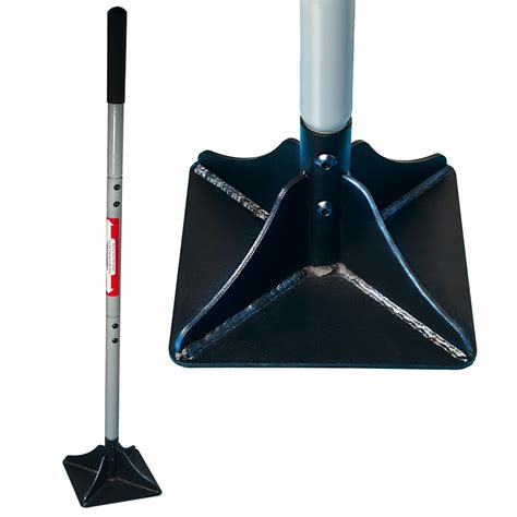 Mua Heavy Duty Steel Tamper 8"x8" with 48 inch Handle and Rubber Grip