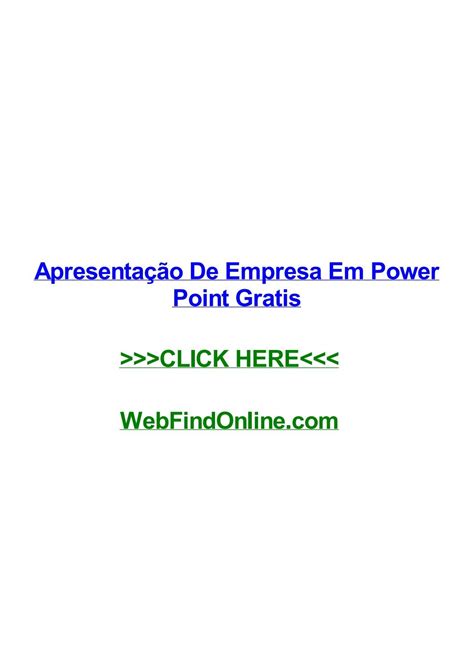 Apresentaггјo de empresa em power point gratis by brianlixp Issuu