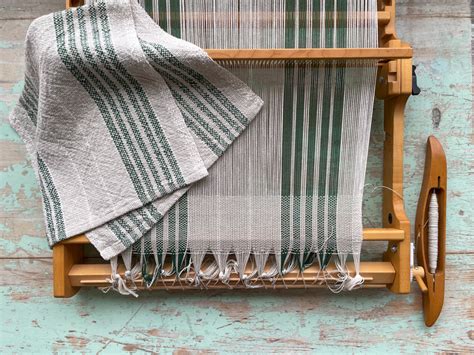 Weaving With 6 2 Cotton On A Rigid Heddle Loom Plus Hemming A Dish