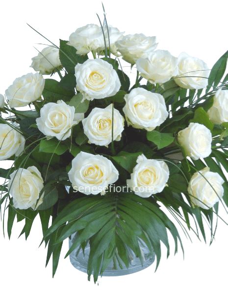 Bouquet Rose Bianche Ecuador Top Senese Fiori Napoli Acquisto Online