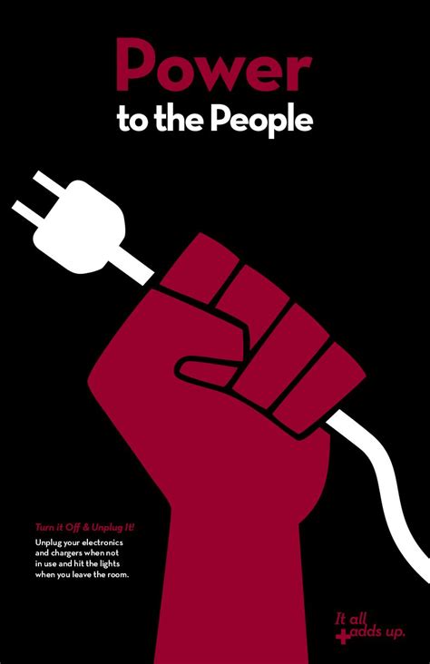 Power To The People Poster Awareness Poster Social Awareness Posters