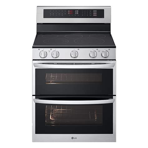 Lg 73 Cu Ft Freestanding Double Oven Electric True Convection Range With Easyclean And Air