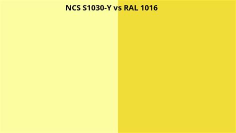 Ncs Index S1030 Y Omzetten Naar Ral 1016 Ral Kleuren