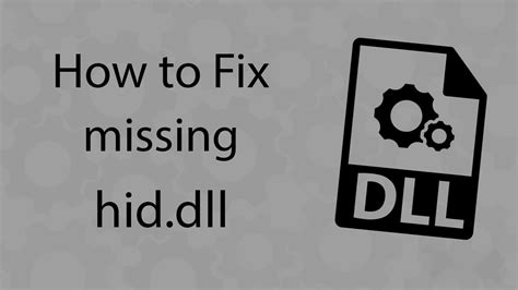 C Mo Solucionar El Error De Falta De Hid Dll En Windows Una Gu A